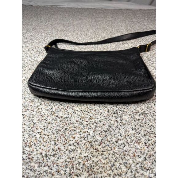 Fossil Elise Women's Black Pebbled Leather Crossbody Bag​ - Picture 4 of 9